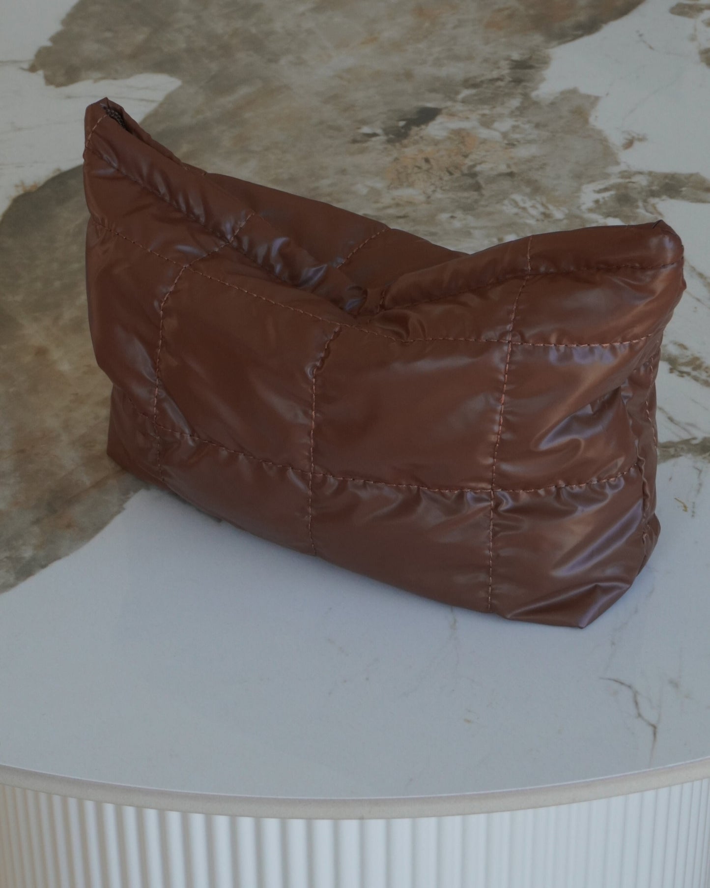 Espresso Quilted Case | Kosmetiktaske