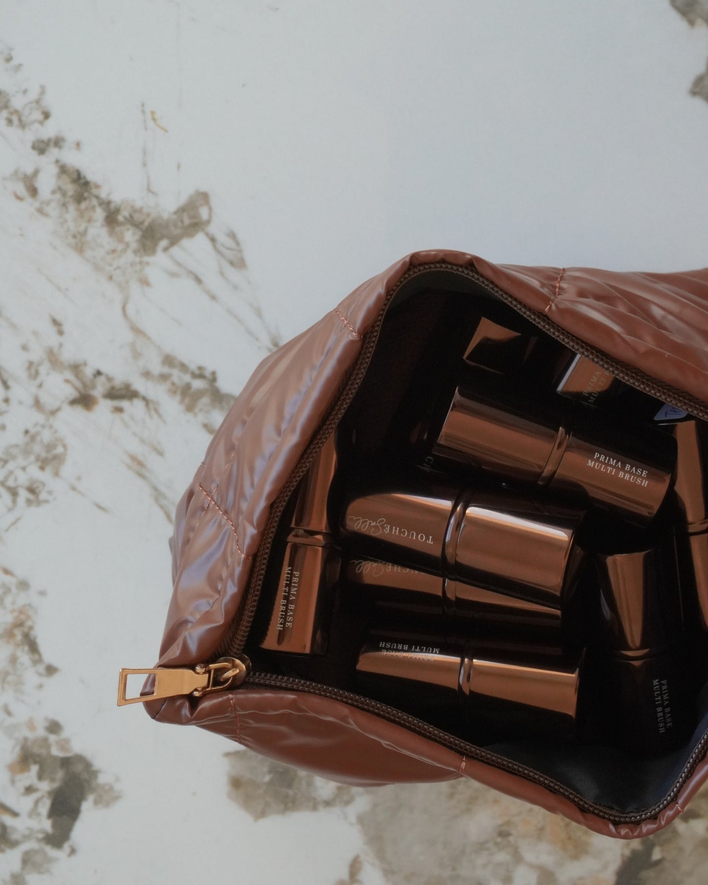 Espresso Quilted Case | Kosmetiktaske